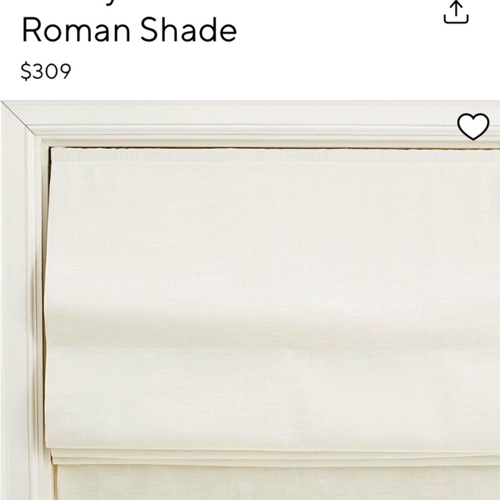 OpenBox Pottery Barn Emery Linen Blackout Shade 26 x 64